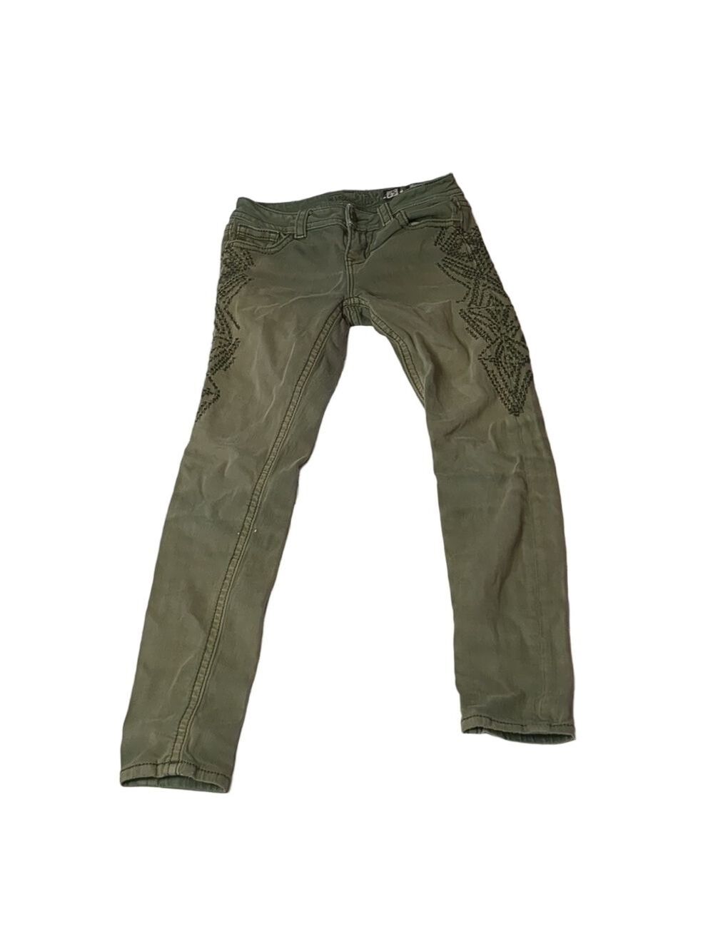 Miss me standard skinny green jeans size 25